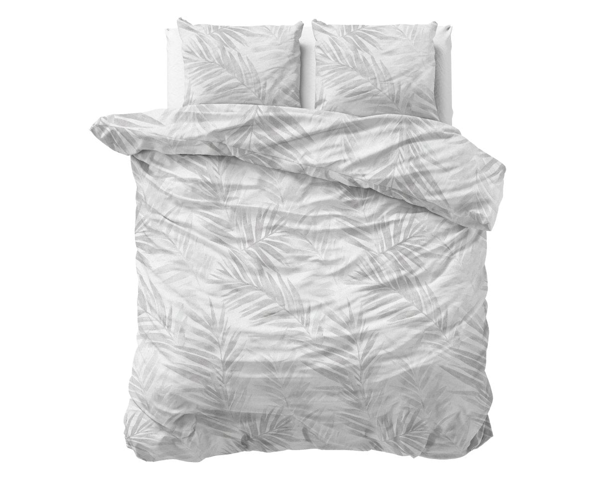 100% Brushed Cotton Duvet Cover Set Venza | Grey | King - 240cm (W) x 200cm (L) - The Bedding & Blankets Store