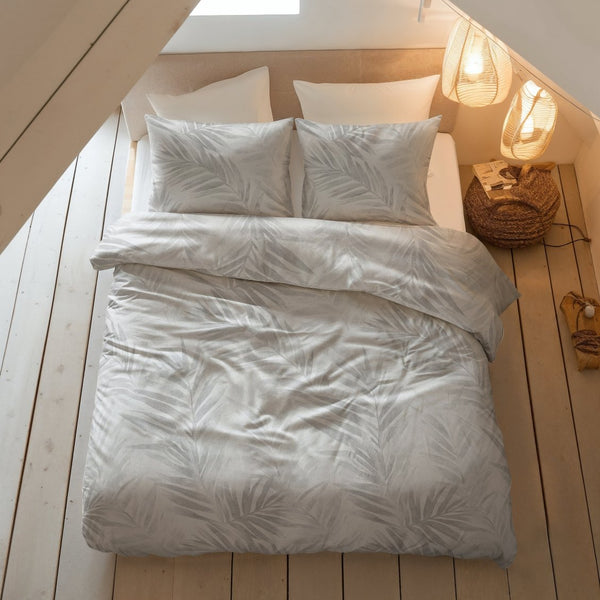 100% Brushed Cotton Duvet Cover Set Venza | Grey | King - 240cm (W) x 200cm (L) - The Bedding & Blankets Store
