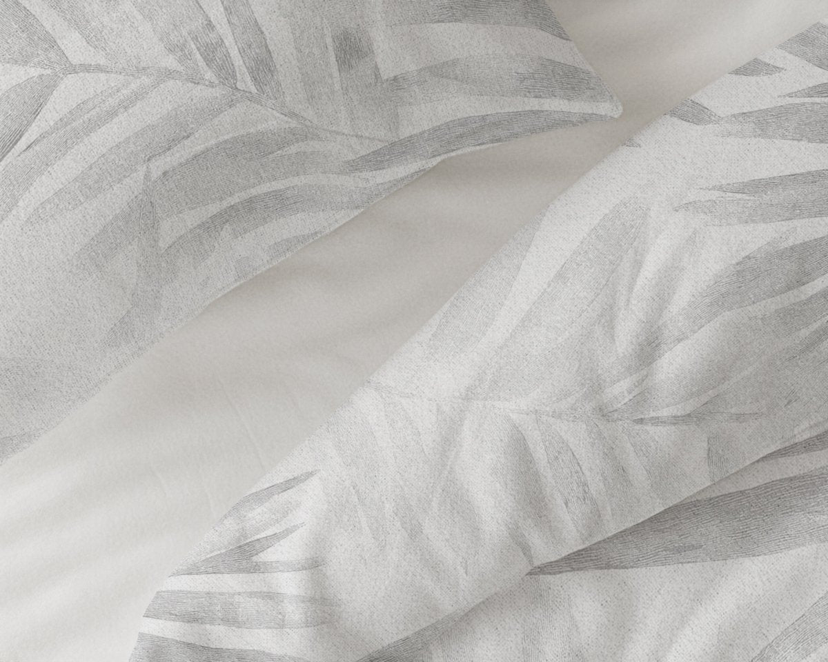 100% Brushed Cotton Duvet Cover Set Venza | Grey | King - 240cm (W) x 200cm (L) - The Bedding & Blankets Store