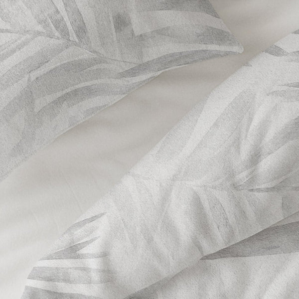 100% Brushed Cotton Duvet Cover Set Venza | Grey | King - 240cm (W) x 200cm (L) - The Bedding & Blankets Store