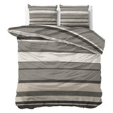 100% Brushed Cotton Duvet Cover Set Zuma | Taupe | King - 240cm (W) x 200cm (L) - The Bedding & Blankets Store