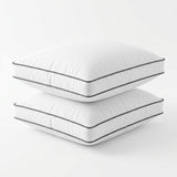 100% Cotton Box Pillow Pair | White | 50 x 60 x 10cm - The Bedding & Blankets Store