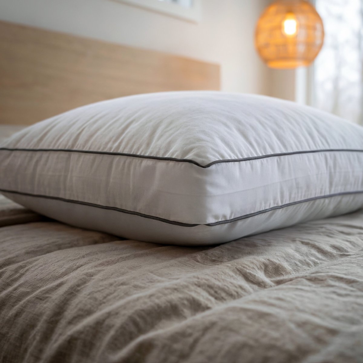100% Cotton Box Pillow Pair | White | 50 x 60 x 10cm - The Bedding & Blankets Store