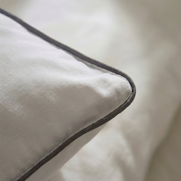 100% Cotton Box Pillow Pair | White | 50 x 60 x 10cm - The Bedding & Blankets Store