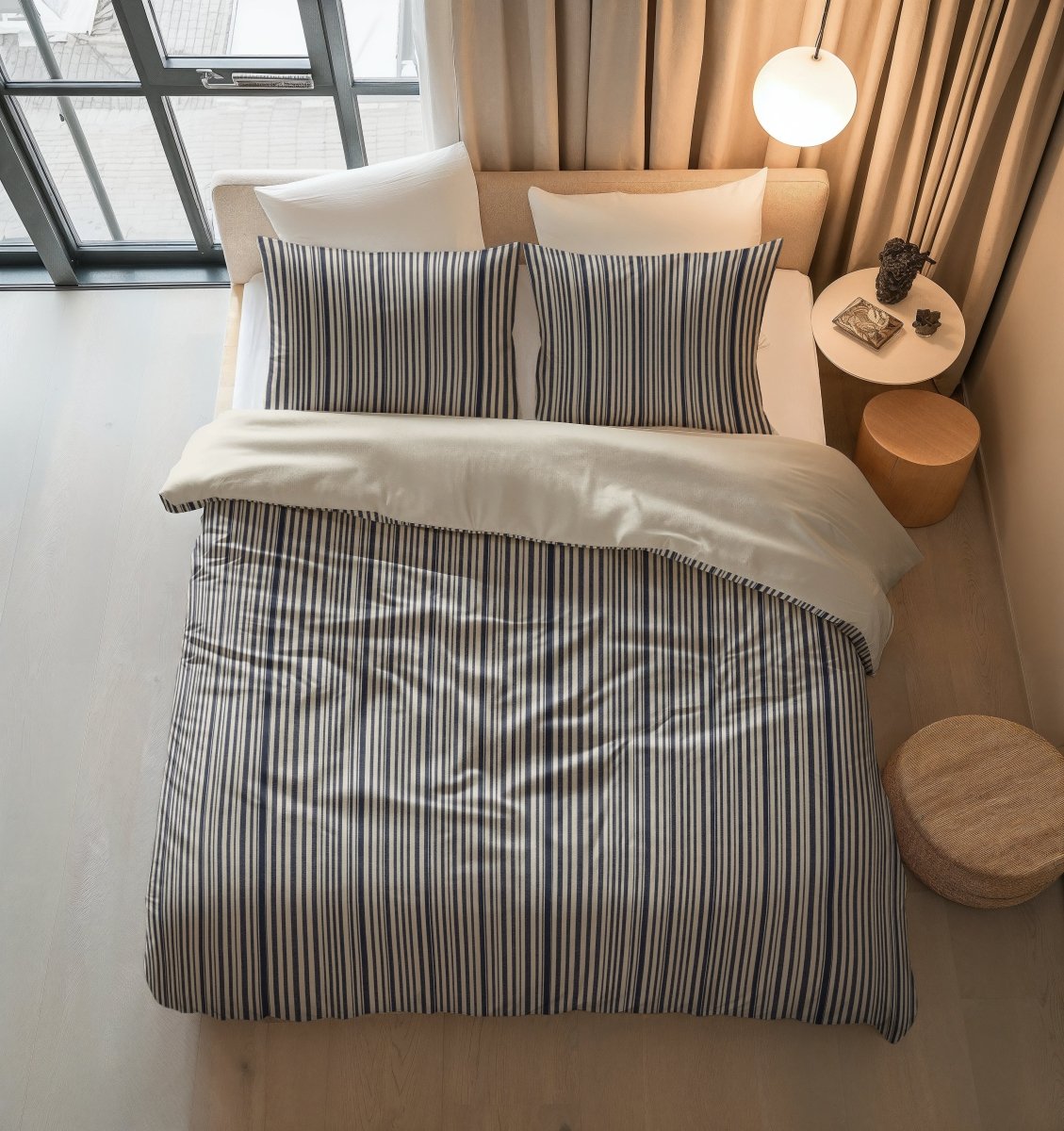 100% Cotton Duvet Cover Set Blue Regatta | Blue | Double - 200cm (W) x 200/220cm (L) - The Bedding & Blankets Store