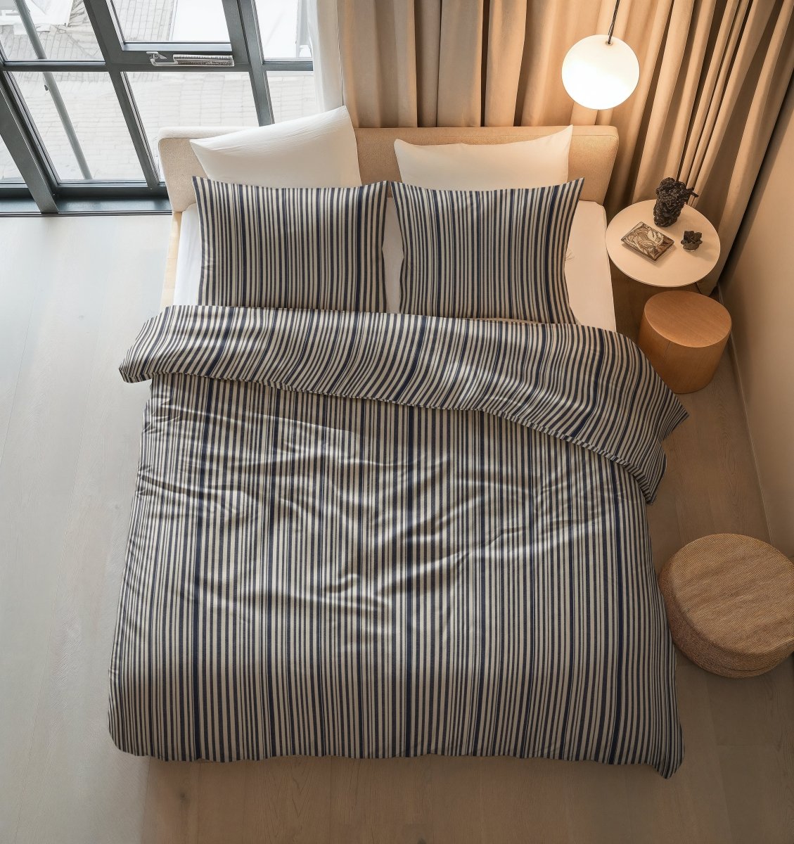 100% Cotton Duvet Cover Set Blue Regatta | Blue | Double - 200cm (W) x 200/220cm (L) - The Bedding & Blankets Store