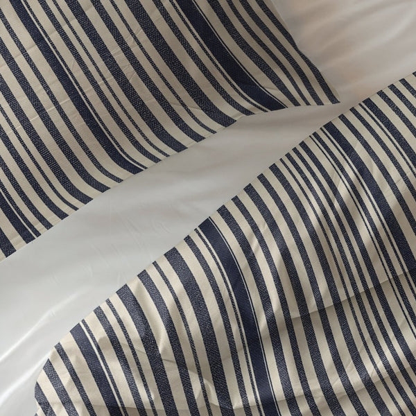 100% Cotton Duvet Cover Set Blue Regatta | Blue | Double - 200cm (W) x 200/220cm (L) - The Bedding & Blankets Store