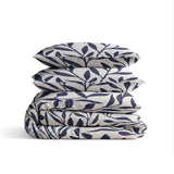 100% Cotton Duvet Cover Set Blue Willow | Blue | Double - 200cm (W) x 200/220cm (L) - The Bedding & Blankets Store