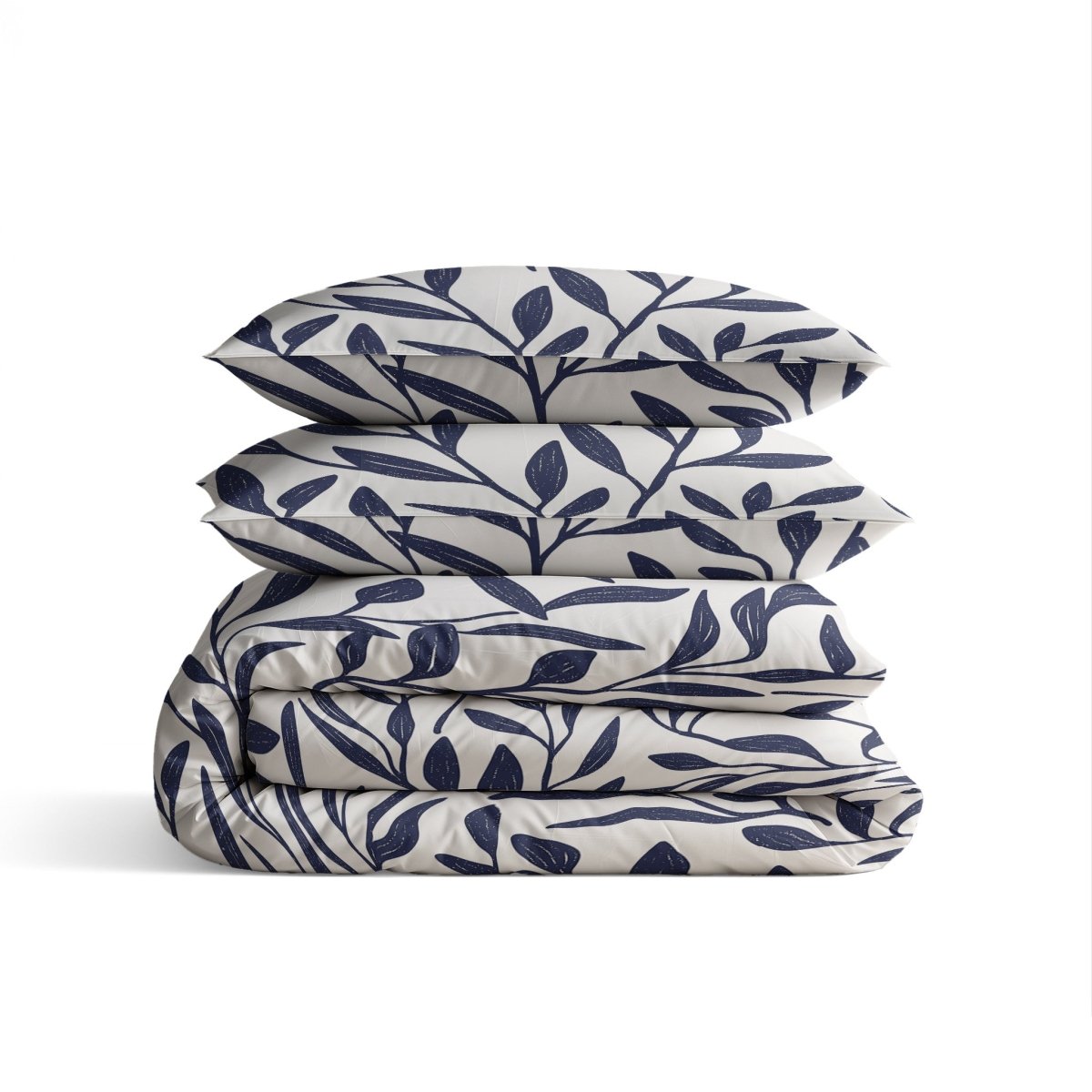 100% Cotton Duvet Cover Set Blue Willow | Blue | Double - 200cm (W) x 200/220cm (L) - The Bedding & Blankets Store