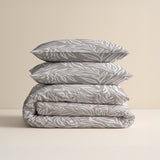 100% Cotton Duvet Cover Set Breeze | Taupe | King Long - 240cm (W) x 220cm (L) - The Bedding & Blankets Store