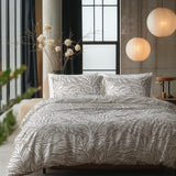 100% Cotton Duvet Cover Set Breeze | Taupe | King Long - 240cm (W) x 220cm (L) - The Bedding & Blankets Store