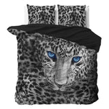 100% Cotton Duvet Cover Set Cheetah | Grey | Single - 135cm (W) x 200cm (L) - The Bedding & Blankets Store