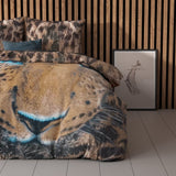 100% Cotton Duvet Cover Set Cheetah | Taupe | Single - 135cm (W) x 200cm (L) - The Bedding & Blankets Store
