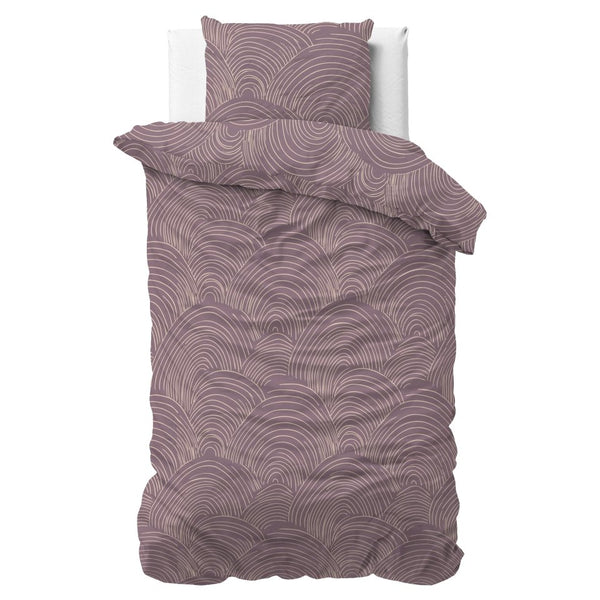 100% Cotton Duvet Cover Set Dreamscape | Purple | Double - 200cm (W) x 200/220cm (L) - The Bedding & Blankets Store