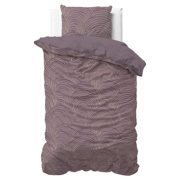 100% Cotton Duvet Cover Set Dreamscape | Purple | Double - 200cm (W) x 200/220cm (L) - The Bedding & Blankets Store