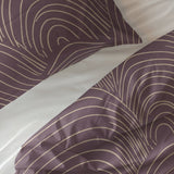 100% Cotton Duvet Cover Set Dreamscape | Purple | Double - 200cm (W) x 200/220cm (L) - The Bedding & Blankets Store