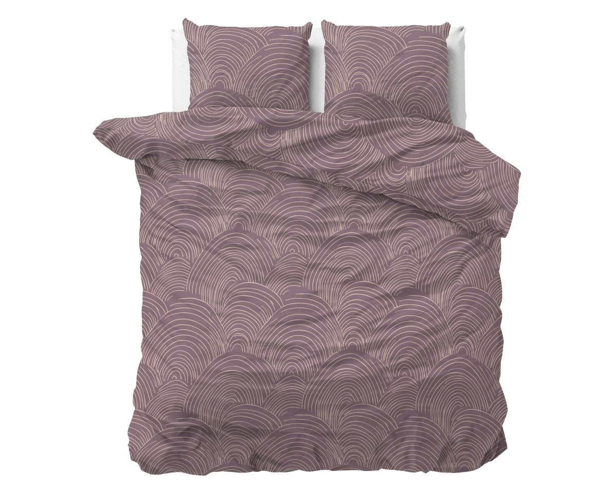 100% Cotton Duvet Cover Set Dreamscape | Purple | Double - 200cm (W) x 200/220cm (L) - The Bedding & Blankets Store