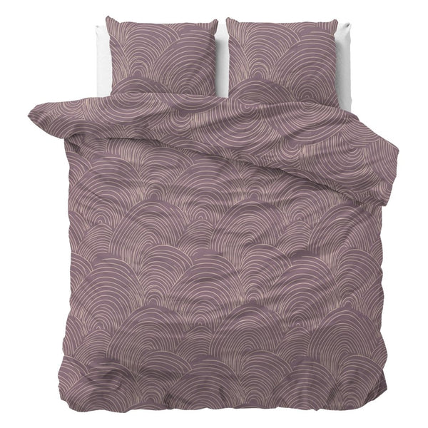 100% Cotton Duvet Cover Set Dreamscape | Purple | Double - 200cm (W) x 200/220cm (L) - The Bedding & Blankets Store