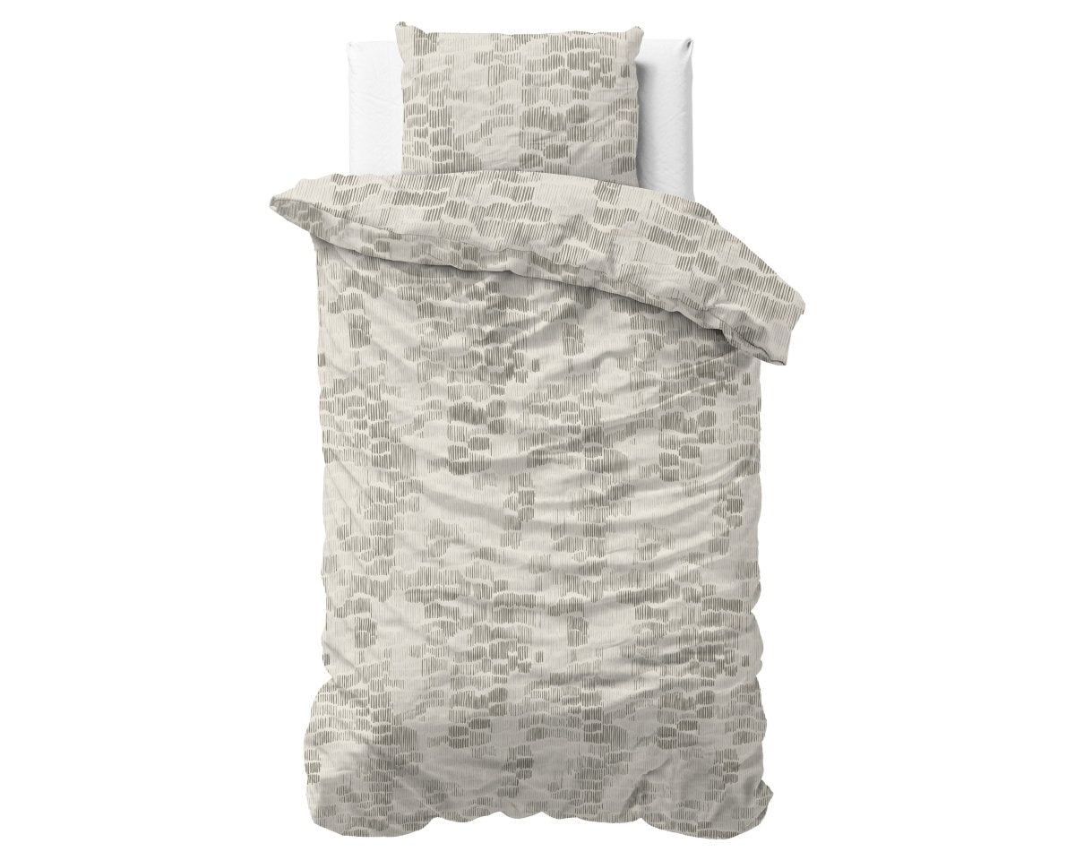 100% Cotton Duvet Cover Set Drift | Green | King Long - 240cm (W) x 220cm (L) - The Bedding & Blankets Store