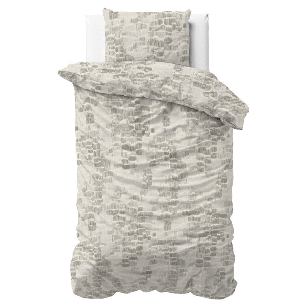 100% Cotton Duvet Cover Set Drift | Green | King Long - 240cm (W) x 220cm (L) - The Bedding & Blankets Store