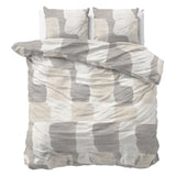 100% Cotton Duvet Cover Set Dune | Grey | Double - 200cm (W) x 200/220cm (L) - The Bedding & Blankets Store