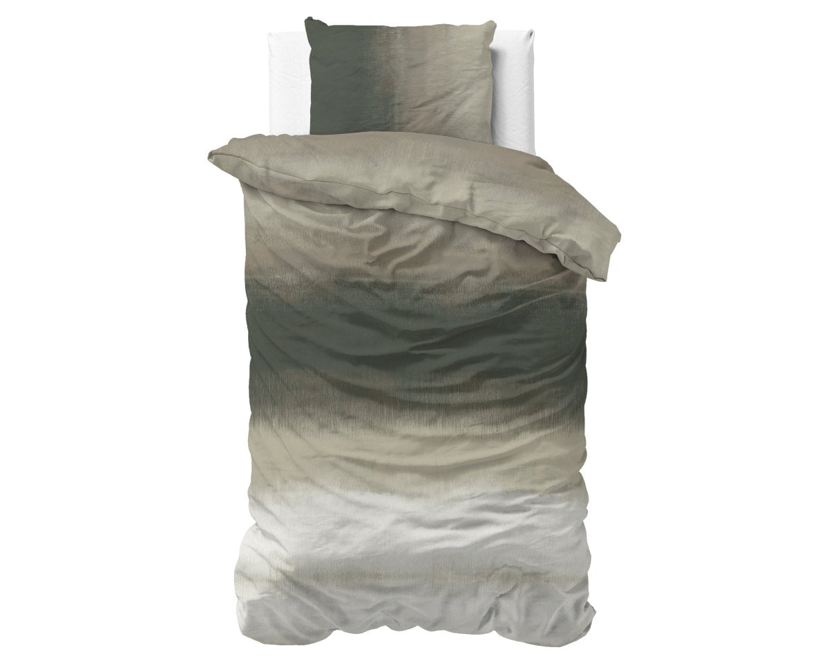 100% Cotton Duvet Cover Set Eden | Green | King Long - 240cm (W) x 220cm (L) - The Bedding & Blankets Store