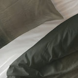 100% Cotton Duvet Cover Set Eden | Green | King Long - 240cm (W) x 220cm (L) - The Bedding & Blankets Store