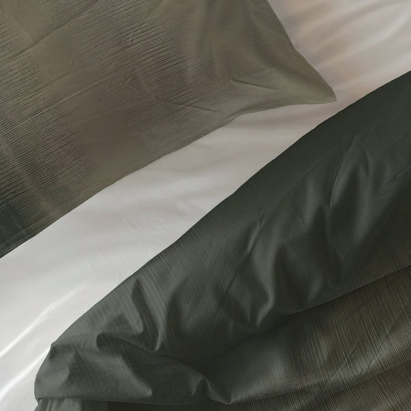 100% Cotton Duvet Cover Set Eden | Green | King Long - 240cm (W) x 220cm (L) - The Bedding & Blankets Store