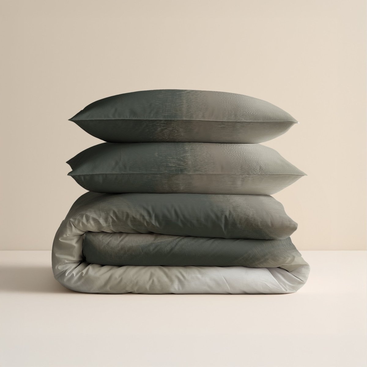 100% Cotton Duvet Cover Set Eden | Green | King Long - 240cm (W) x 220cm (L) - The Bedding & Blankets Store