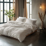 100% Cotton Duvet Cover Set Ethnic | Sand | Double - 200cm (W) x 200/220cm (L) - The Bedding & Blankets Store