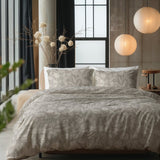 100% Cotton Duvet Cover Set Flay | Sand | King Long - 240cm (W) x 220cm (L) - The Bedding & Blankets Store