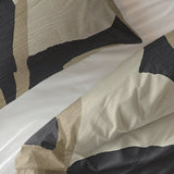 100% Cotton Duvet Cover Set Graphic Garden | Anthracite | Double - 200cm (W) x 200/220cm (L) - The Bedding & Blankets Store