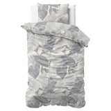 100% Cotton Duvet Cover Set Lunara | Silver | King Long - 240cm (W) x 220cm (L) - The Bedding & Blankets Store