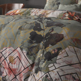 100% Cotton Duvet Cover Set Marble Art Deco | Green | Single - 135cm (W) x 200cm (L) - The Bedding & Blankets Store