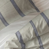 100% Cotton Duvet Cover Set Nautic | Beige | King Long - 240cm (W) x 220cm (L) - The Bedding & Blankets Store