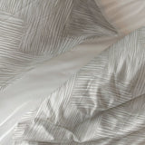 100% Cotton Duvet Cover Set Rattan | Silver Grey | Double - 200cm (W) x 200/220cm (L) - The Bedding & Blankets Store