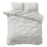 100% Cotton Duvet Cover Set Rattan | Silver Grey | Double - 200cm (W) x 200/220cm (L) - The Bedding & Blankets Store