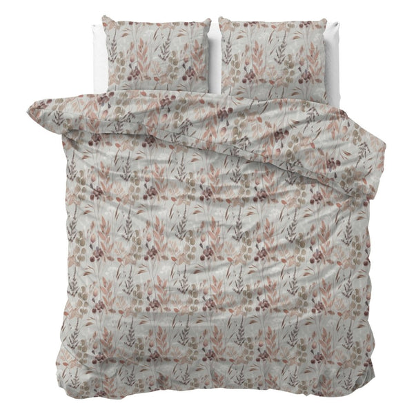 100% Cotton Duvet Cover Set Serta | Grey | King Long - 240cm (W) x 220cm (L) - The Bedding & Blankets Store