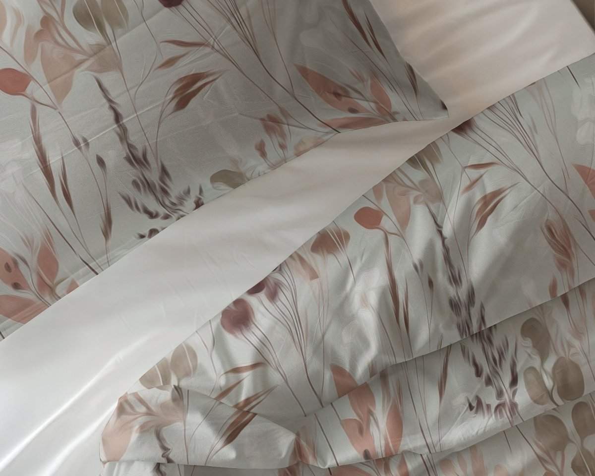 100% Cotton Duvet Cover Set Serta | Grey | King Long - 240cm (W) x 220cm (L) - The Bedding & Blankets Store