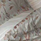 100% Cotton Duvet Cover Set Serta | Grey | King Long - 240cm (W) x 220cm (L) - The Bedding & Blankets Store