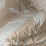 100% Cotton Duvet Cover Set Spring | Sand/Beige | Double - 200cm (W) x 200/220cm (L) - The Bedding & Blankets Store