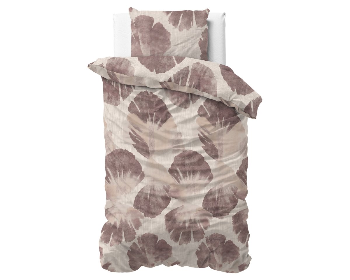 100% Cotton Duvet Cover Set Velora | Brown | King Long - 240cm (W) x 220cm (L) - The Bedding & Blankets Store