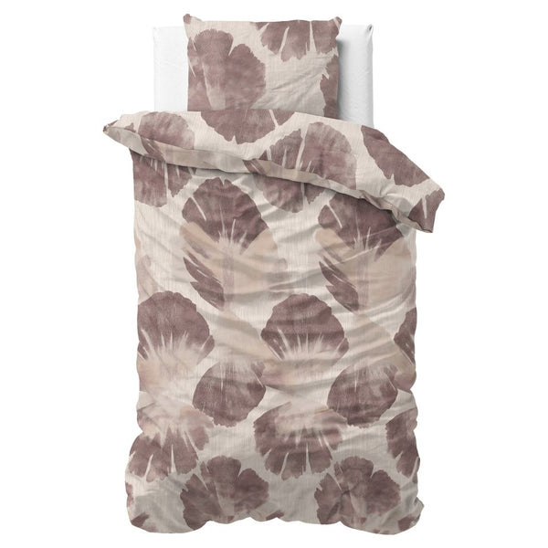 100% Cotton Duvet Cover Set Velora | Brown | King Long - 240cm (W) x 220cm (L) - The Bedding & Blankets Store