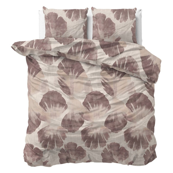 100% Cotton Duvet Cover Set Velora | Brown | King Long - 240cm (W) x 220cm (L) - The Bedding & Blankets Store