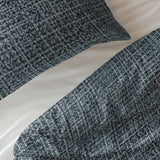 100% Cotton Duvet Cover Set Vintage | Blue | King Long - 240cm (W) x 220cm (L) - The Bedding & Blankets Store