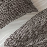 100% Cotton Duvet Cover Set Vintage | Brown/Taupe | King Long - 240cm (W) x 220cm (L) - The Bedding & Blankets Store