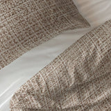 100% Cotton Duvet Cover Set Vintage | Sand | King Long - 240cm (W) x 220cm (L) - The Bedding & Blankets Store
