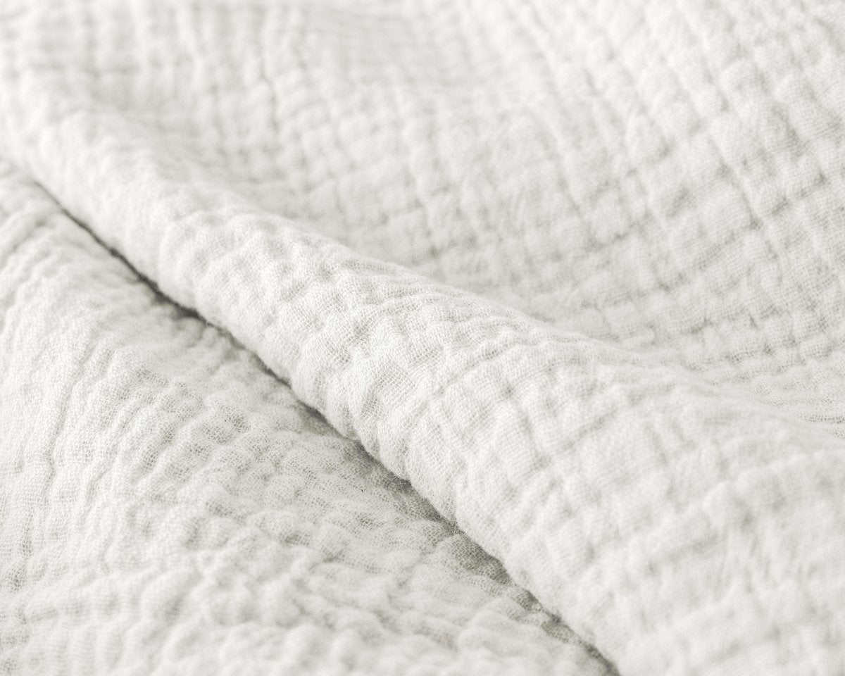 100% Cotton Muslin Lazy Duvet Mousseline | Beige | Double XL - 200cm (W) x 240cm (L) - The Bedding & Blankets Store