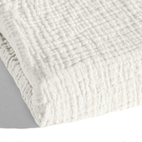 100% Cotton Muslin Lazy Duvet Mousseline | Beige | Double XL - 200cm (W) x 240cm (L) - The Bedding & Blankets Store