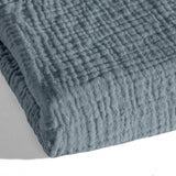 100% Cotton Muslin Lazy Duvet Mousseline | Green | Double XL - 200cm (W) x 240cm (L) - The Bedding & Blankets Store